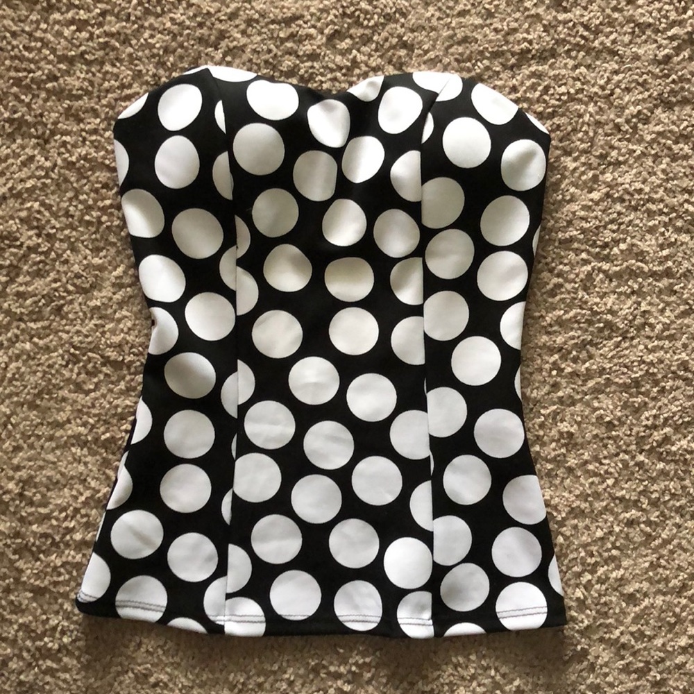 ❌NOT FOR SALE Deb polka dot tube top